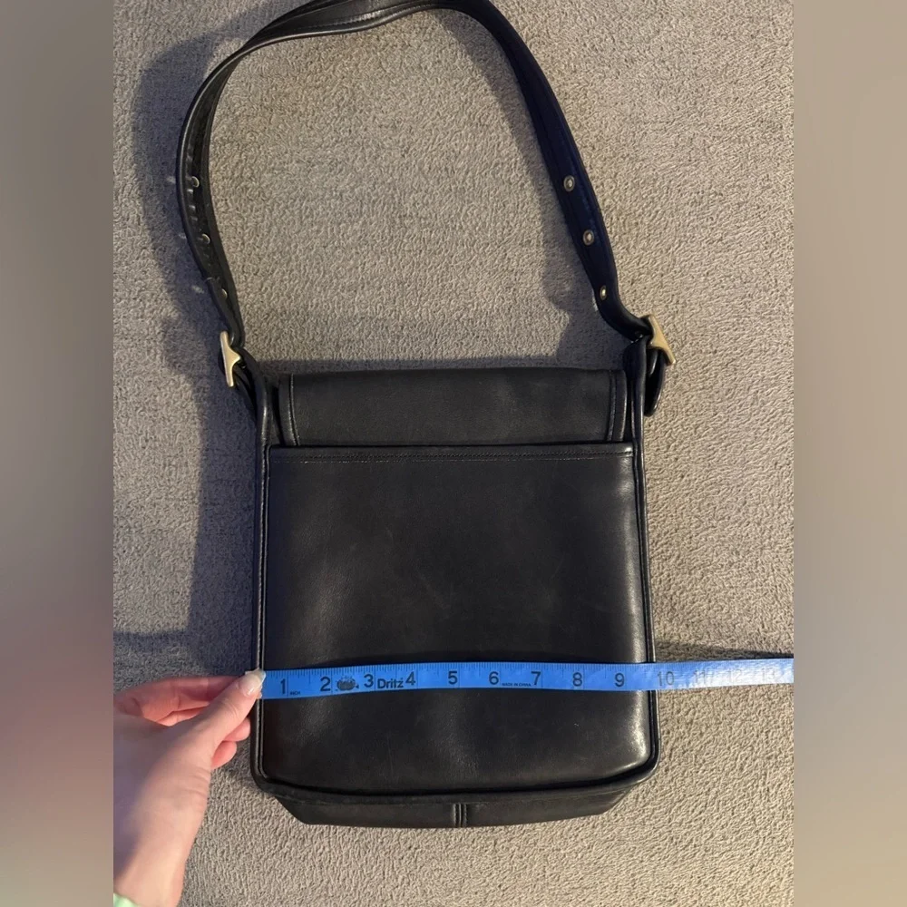 Vintage Coach Bag Black Leather